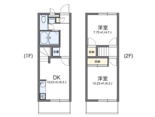 レオパレスやませの物件間取画像